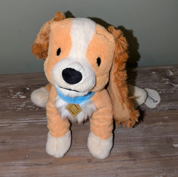 NWT Disney Steiff Lady Soft Cuddly Friends Medium Soft Toy, Lady and the Tramp - Picture 2 of 7